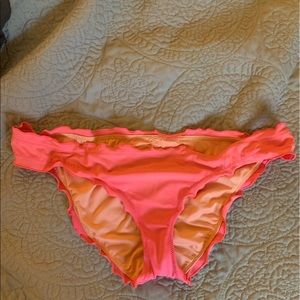 VS ruffle pink bikini bottoms
